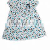 Organic Cotton Printed Girl's Puff Sleeve Summer Dress thumbnail-1