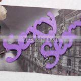 Hip Hop Custom Acrylic Letter Earring New Design Acrylic Sexyletter Earrings 2015 Punk Earring Jewelry thumbnail-5