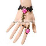 Europe Fashion Lace Jewelry Sets Wholesale Windmill Charm Bracelet Jewelry With Ring Set thumbnail-2