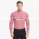 New Men Office Cotton Casual Lapel Plaids Shirt for Men thumbnail-2