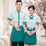 Custom Summer Korean Style Short Sleeve Waitress Uniforms for Western Restaurant Wholesale thumbnail-2