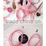 2017 Wholesale Pink Charm Knotted Hair Tie Set thumbnail-2