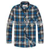 Mens Custom Flannel Shirts Checks Plaid Casual Shirts for Man Wholesale thumbnail-1