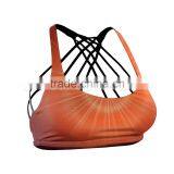 Golden Sunrise Yoga Sports Bra 2017 in Orange and Yellow Combo (multiple Stripes) thumbnail-1