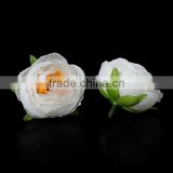 Terylene Artificial Flower Decoration Millinery White 45.0mm(1 6/8") x 45.0mm(1 6/8"), 5 PCs