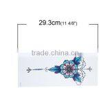 Paper Removable Waterproof Temporary Sternum Tattoo Sticker Body Art Multicolor Flower Leaves Pattern Temporary Tattoos China thumbnail-2