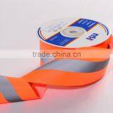 5 x 1.5cm Orange Reflective Safety Fabric Tape thumbnail-1