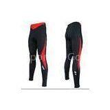 Custom Sublimated Cycling Wear Runner Lycra Long Pants Without Pad Black / Red thumbnail-1