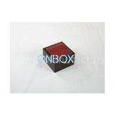 Small PU painting wooden watch box with soft pillow insert , mens watch box