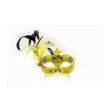 Glitter Masquerade Venetian Masks / Colombina Mardi Gras Feather Masks