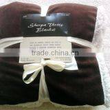 Manufacturer Wholesale Micro Fleece Life Comfort Sherpa Throw thumbnail-2