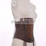 Steampunk Soft Bone Corset With Key-hole Patch and Bronze Key Pendant thumbnail-2