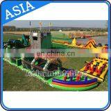 Crazy Team Work Sport Games Giant Inflatable Obstacle Course Inflatable Obstacle Run Race For Adult
