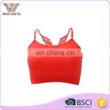 Beautiful Butterfly Back Custom Colors Adjustable Seamless Gym Tank Top thumbnail-1
