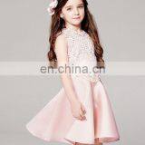 Pink Rosette Bodice Party Dress