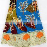 Beading Embroidery Wax With Guipure Lace/ankara With Cord/ African Wax With Laces Fabric With Stones thumbnail-5