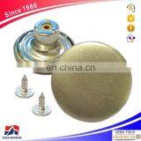 17 mm Copper Smooth Thin Metal Button