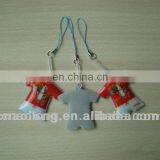 High Quality T-shirt Sports Custom Logo Pvc Material Mobile Phone Screen Cleaner for Promotion