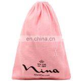 Wholesale Cotton Flannel Drawstring Shoe Bag for Packing Shoes