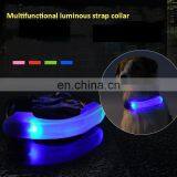 New LED Multicolor Luminescent Silicone Strap Safety Warning Light Pet Collar thumbnail-2