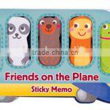 Bird & Animal on the Plane Die Cut Shape Note Set Notepad Sticky Memo Pad thumbnail-4