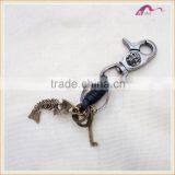 Vintage Punk Fish Braided Rope Keychain For Multiple Keys thumbnail-1