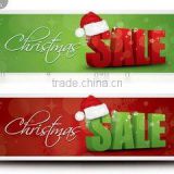 Merry Christmas banner flag for outdoor decoration