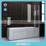Jenbely 6mm Bathtub Two Glasses 180 Pivot Shower Screen thumbnail-2