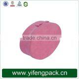 Customized Decorative Pink Velvet Large Cardboard Round Gift Box thumbnail-5
