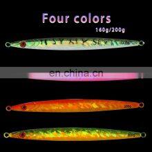 New Design 160g 200g Wholesale Fishing Sinking Slow Pitch Jig Slow Metal Lead Jigging Lures thumbnail-5