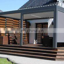 Modern Luxury Motorised Outdoor Garden Gazebo Roof Bioclimatic Outdoor Aluminium Louvre Pergola thumbnail-5