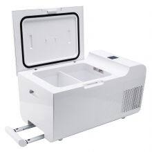 20L Small Car Fridge With Pull Rod For Home Car Dual Use Camping Drinking and Food Storage thumbnail-2