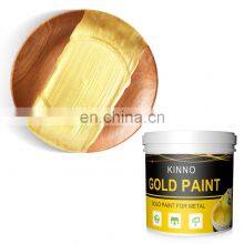 Kinno Wholesale Spray Paint Gold Building Coating Acrylic Metallic Gold Paint thumbnail-1