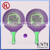 Hot Sale Customized High Quality Poplar Wooden Beach Tennis Racket/beach Bat /beach Paddle With Pvc Ball Wholesale thumbnail-2
