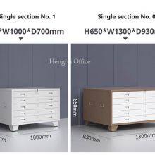 Industrial Grade Map Cabinet for Manufacturing Plants - Knock-down Structure Flat File Cabinet With Side Pulls, Easy Assembly thumbnail-2