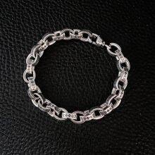 Factory Price High Quality S925 Sterling Silver New Six-Character Mantra Bracelet Men Women Retro Trend Jewelry Gift thumbnail-1