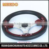 Fashion Style Universal Auto Accessories PU Red/Blue/Black 350mm/14inch OEM Modified F1 Racing Car Steering Wheels for ATV UTV thumbnail-3