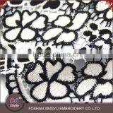 Wholesale Products China Black and White Flower Embroidered Accessories Water Soluble Lace Fabric thumbnail-2