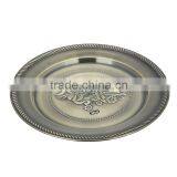 Vietnam Style Stainless Steel Serving Dish, Large Round Copper Serving Tray thumbnail-3