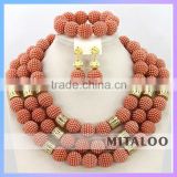 Mitaloo Royal African Jewelry Set Nigerian Costume Jewelry Necklace Sets MT0001