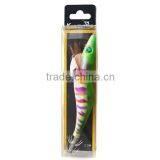 Kmucutie 3.5# Squid Jigs Luminous Eyes Stainless Steel Hook Hard Shrimp Bait for Cuttlefish