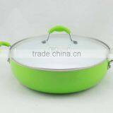 Green Non-stick Mini Cooking Pot With Lid Casserole Stock Pot thumbnail-1
