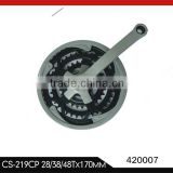 28T/38T/48T bicycle chainwheel and cranks