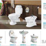 Chaozhou Decorated Bathroom Sanitary Ware Toilet WC_color Toilet thumbnail-4