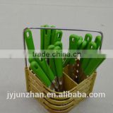 plastic handle cutlery set with low price and high quality made by Junzhan Factory directly