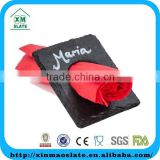 [factory direct] black top grade gifts slate napkin ring CJJ-1008RD1A