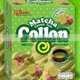 Glico Collon Biscuit Roll Matcha Green Tea Flavour 46 g.