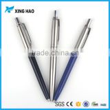 Promotional click ballpoint pen for meeting welcome customized logo printing