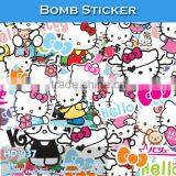 HD-041 CARLIKE Air Bubble Free Decorative Car Vinyl Hello Kitty Bomb Sticker thumbnail-6
