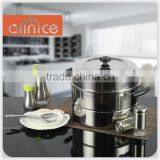 Large 28-40cm Stainless Steel Gas Food Steamer/ Steam Pot With 3-ply Capsulated Bottom